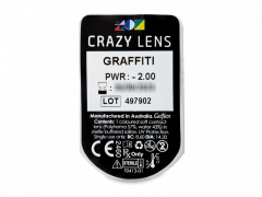 CRAZY LENS - Graffiti - дневни с диоптър (2 лещи)