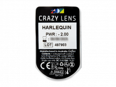 CRAZY LENS - Harlequin - дневни с диоптър (2 лещи)