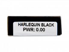 CRAZY LENS - Harlequin Black - дневни без диоптър (2 лещи)