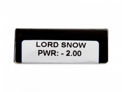 CRAZY LENS - Lord Snow - дневни с диоптър (2 лещи)