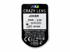 CRAZY LENS - Joker - дневни с диоптър (2 лещи)