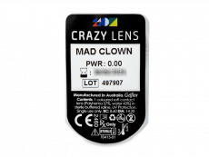 CRAZY LENS - Mad Clown - дневни без диоптър (2 лещи)