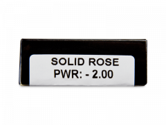 CRAZY LENS - Solid Rose - дневни с диоптър (2 лещи)