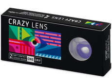 CRAZY LENS - Solid Violet - дневни с диоптър (2 лещи)