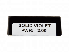 CRAZY LENS - Solid Violet - дневни с диоптър (2 лещи)