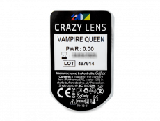 CRAZY LENS - Vampire Queen - дневни без диоптър (2 лещи)