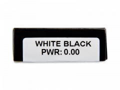 CRAZY LENS - White Black - дневни без диоптър (2 лещи)