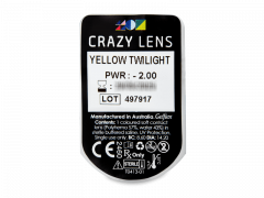 CRAZY LENS - Yellow Twilight - дневни с диоптър (2 лещи)