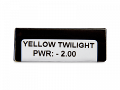 CRAZY LENS - Yellow Twilight - дневни с диоптър (2 лещи)