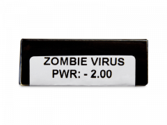 CRAZY LENS - Zombie Virus - дневни с диоптър (2 лещи)