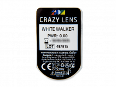 CRAZY LENS - White Walker - дневни без диоптър (2 лещи)