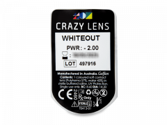 CRAZY LENS - WhiteOut - дневни с диоптър (2 лещи)