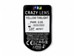 CRAZY LENS - Yellow Twilight - дневни без диоптър (2 лещи)