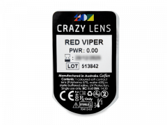 CRAZY LENS - Red Viper - дневни без диоптър (2 лещи)