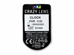 CRAZY LENS - Clock - дневни без диоптър (2 лещи)
