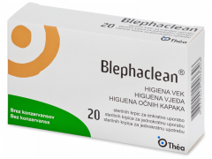 Blephaclean стерилни кърпички за хигиена на клепачите 20 броя 