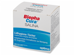 BlephaCura Salina стерилни кърпички за грижа за клепачите 20 броя 