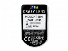 CRAZY LENS - Midnight Sun - дневни с диоптър (2 лещи)