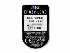 CRAZY LENS - Red Viper - дневни с диоптър (2 лещи)