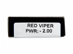 CRAZY LENS - Red Viper - дневни с диоптър (2 лещи)