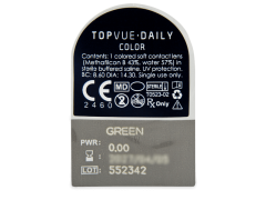 TopVue Daily Color - Green - дневни без диоптър (2 лещи)