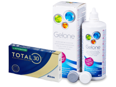 TOTAL30 for Astigmatism (3 лещи) + разтвор Gelone 360 ml