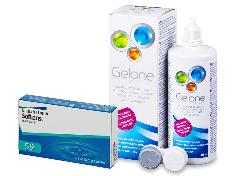 SofLens 59 (6 лещи) + разтвор Gelone 360 ml